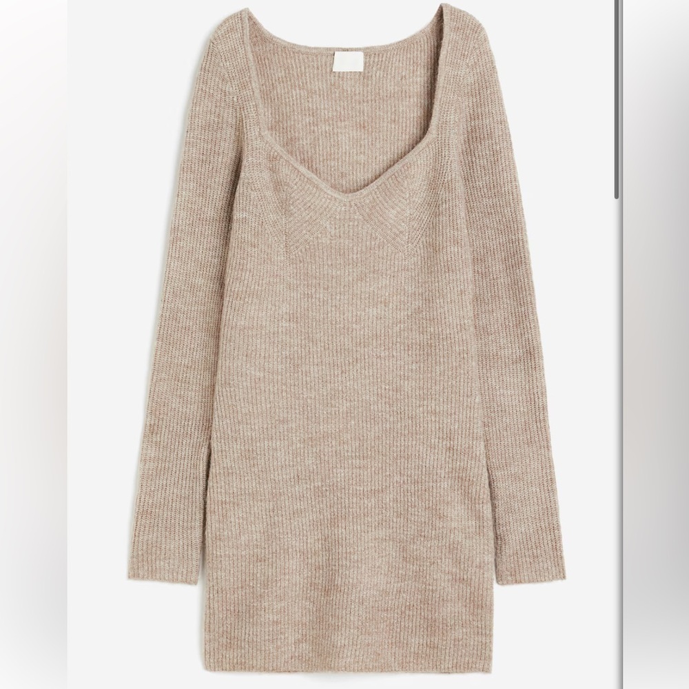 H&M Ribbed Knit Sweater Dress